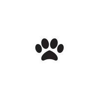 dog footprints logo vector