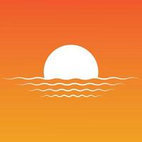 Sunset logo  vector