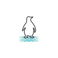 pingüino icono vector ilustración símbolo diseño