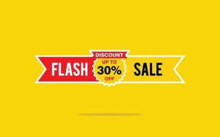 30 Percent discount offer, clearance, promotion banner layout with sticker badge. vector