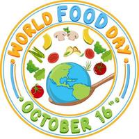 World Food Day Banner Design vector