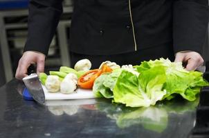 chef preparing meal photo