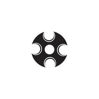 Shuriken icon vector