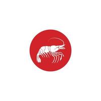 shrimp logo vector