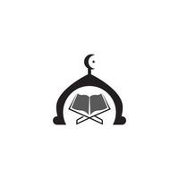 Quran logo vector illustration symbol design