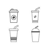 coffee cup icon vector