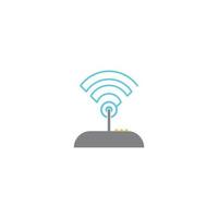 Wi-fi router icon vector