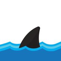 shark fin icon vector