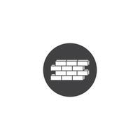 pile of bricks icon vector