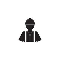 construction worker icon. vector