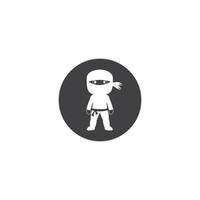 vector de icono de ninja