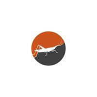 Grasshopper Logo Dragon logo background, vector illustration template design