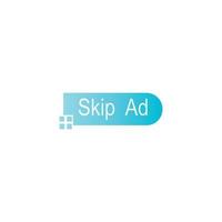 Skip Ad button icon vector