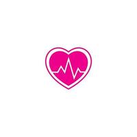 heart logo vector illustration template design