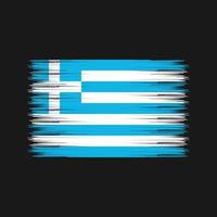 cepillo de bandera de grecia. bandera nacional vector