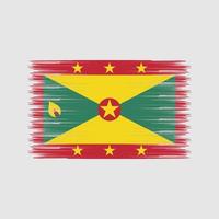 Grenada Flag Brush. National Flag vector