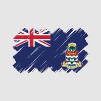 trazos de pincel de la bandera de las islas caimán. bandera nacional vector