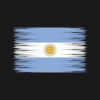 pincel de bandera argentina. bandera nacional vector