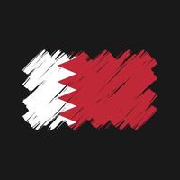 Bahrain Flag Brush Strokes. National Flag vector