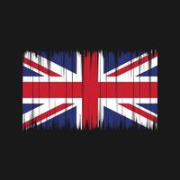 United Kingdom Flag Brush. National Flag vector