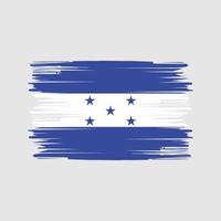 trazos de pincel de la bandera de honduras. bandera nacional vector