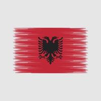 Albania Flag Brush. National Flag vector