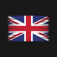 United Kingdom Flag Brush. National Flag vector