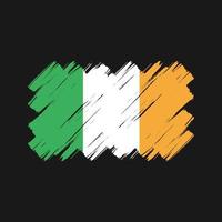Ireland Flag Brush Strokes. National Flag vector