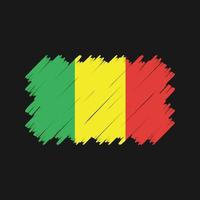 Mali Flag Brush Vector. National Flag vector