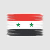 cepillo de bandera siria. bandera nacional vector