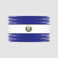 El Salvador Flag Brush. National Flag vector