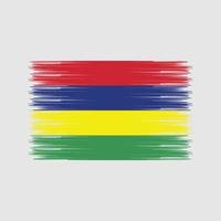 Mauritius Flag Brush. National Flag vector