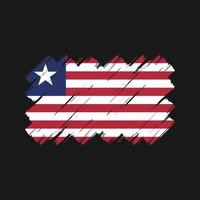 Liberia Flag Brush Strokes. National Flag vector