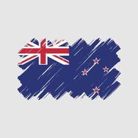 New Zealand Flag Brush Strokes. National Flag vector