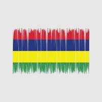 Mauritius Flag Brush. National Flag vector