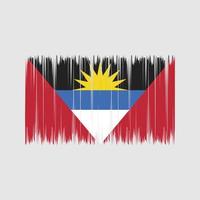 Antigua and Barbuda Flag Brush. National Flag vector