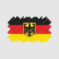 vector de pincel de bandera de alemania. bandera nacional