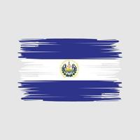 El Salvador Flag Brush Strokes. National Flag vector