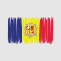 Andorra Flag Brush. National Flag vector