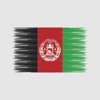 Afghanistan Flag Brush. National Flag vector