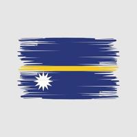 Nauru Flag Brush Strokes. National Flag vector