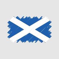 vector de pincel de bandera de Escocia. bandera nacional