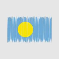 Palau Flag Brush. National Flag vector