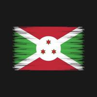 cepillo de la bandera de burundi. bandera nacional vector