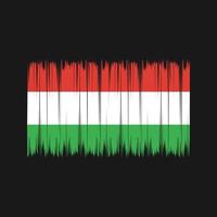 Hungary Flag Brush. National Flag vector