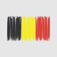 Belgium Flag Brush. National Flag vector