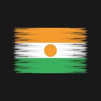 Niger Flag Brush. National Flag vector