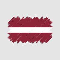 Latvia Flag Brush Vector. National Flag vector