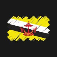Brunei Flag Brush Strokes. National Flag vector