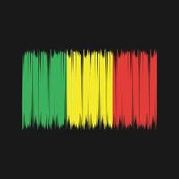 Mali Flag Brush. National Flag vector